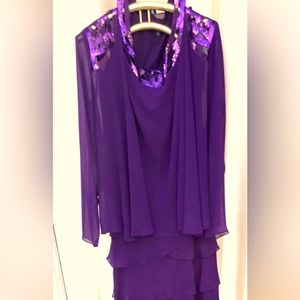 Formal  size 10,sequins embellished,tiered dress,mother of the bride,brand new,